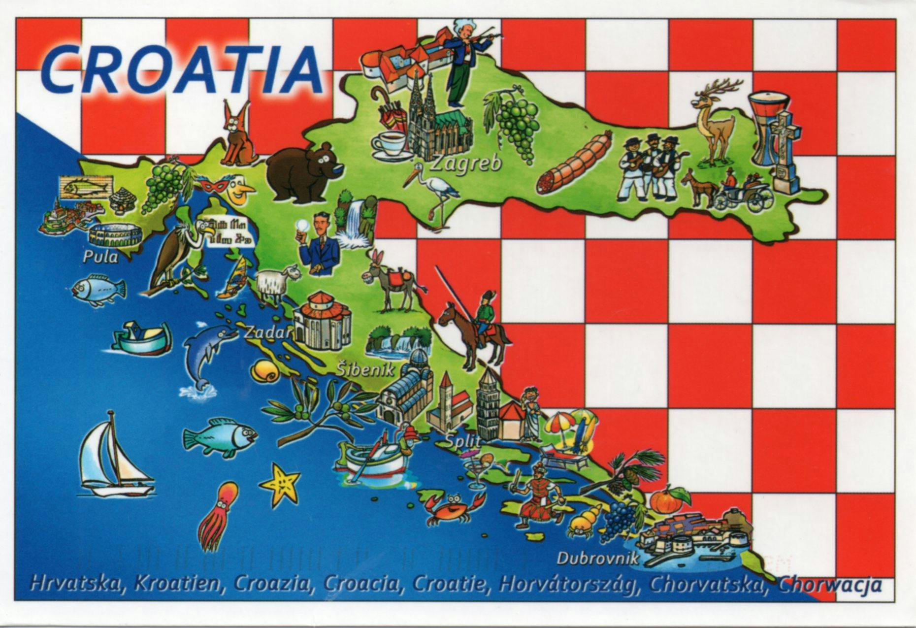 Croatia card front 1